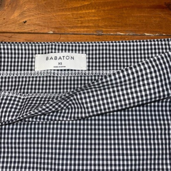 Babaton Gingham Off The Shoulder Shirt Blouse - Picture 6 of 10